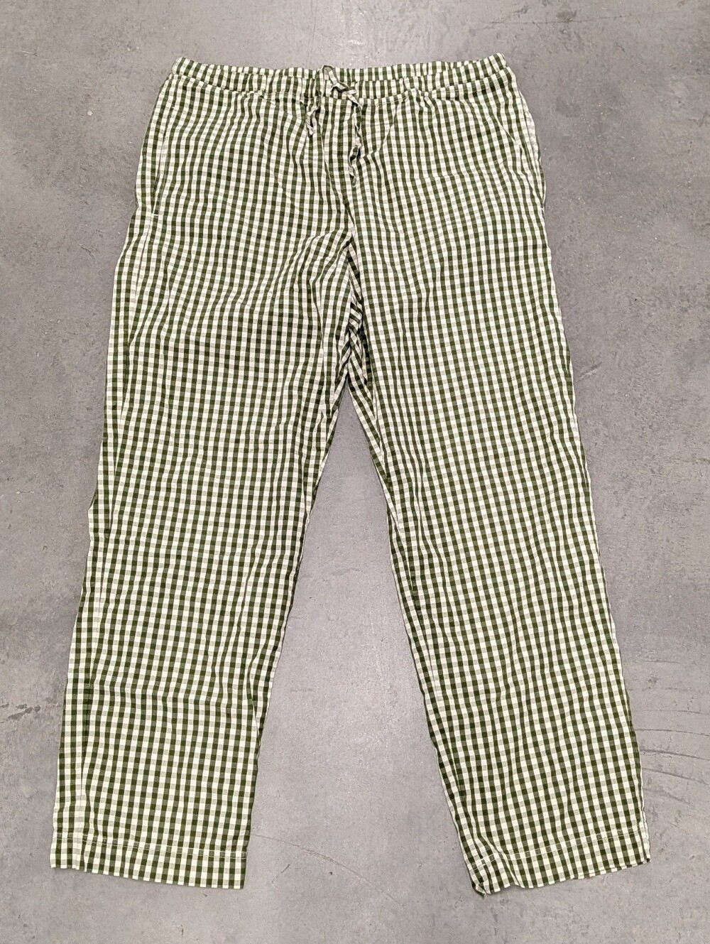 HANNA ANDERSSON green gingham pajama pants L